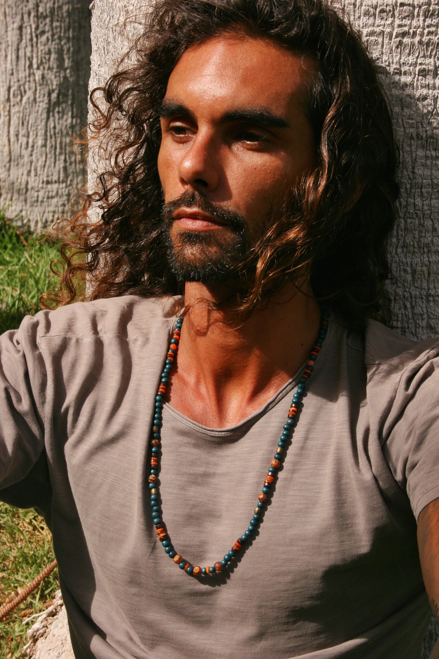 Tibetan Agate & Jasper Beaded Necklace