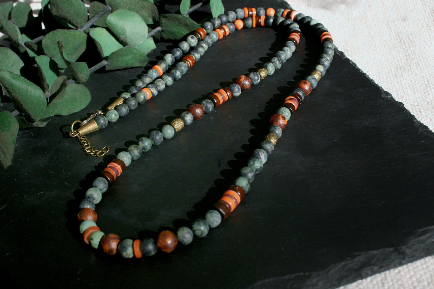 Tibetan Agate & Jasper Beaded Necklace