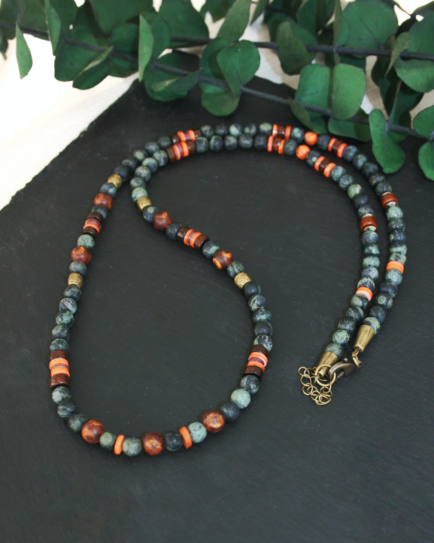 Tibetan Agate & Jasper Beaded Necklace