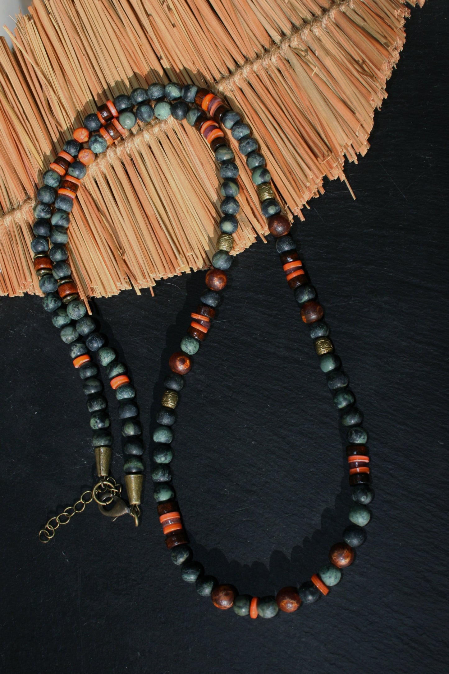 Tibetan Agate & Jasper Beaded Necklace